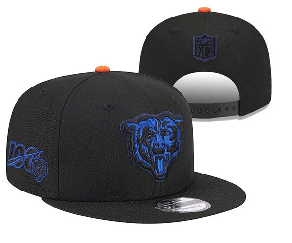 NFL Chicago Bears Embroidered Snapback Black Cap YD2310121  (1)