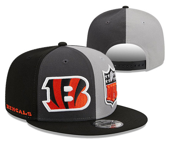NFL Cincinnati Bengals Embroidered Gray Split Snapback Cap YD2310121  (2)