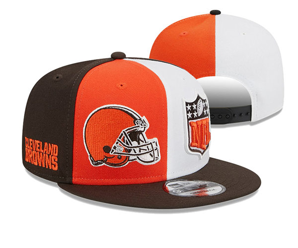 NFL Cleveland Browns Embroidered Split Snapback Cap YD2310121  (2)