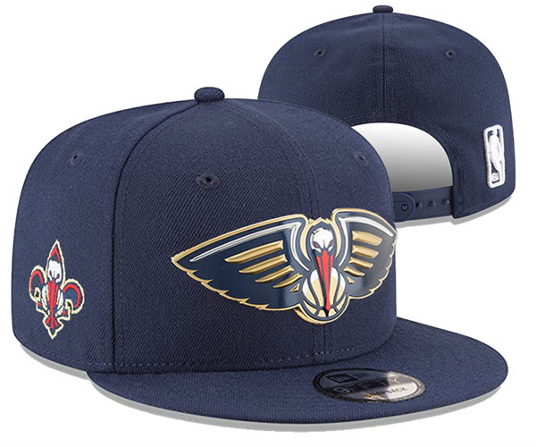 NBA New Orleans Pelicans Embroidered Navy Snapback Cap YD2310121 (1)
