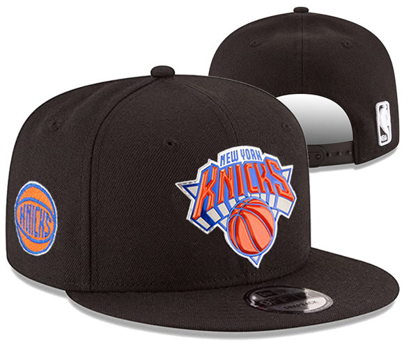 NBA New York Knicks Embroidered Black Snapback Cap YD2310121 (1)