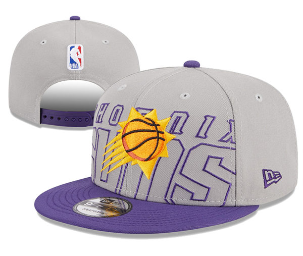 NBA Phoenix Suns Embroidered Gray Purple Snapback Cap YD2310121 (2)