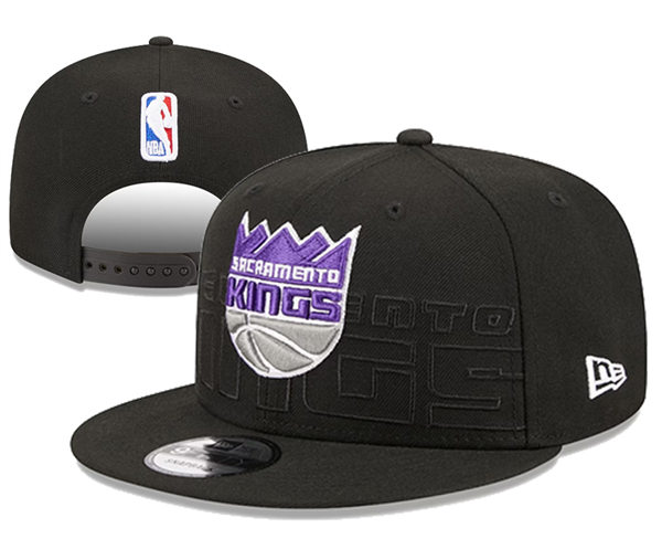 NBA Sacramento Kings Embroidered Black Snapback Cap YD2310121 (1)