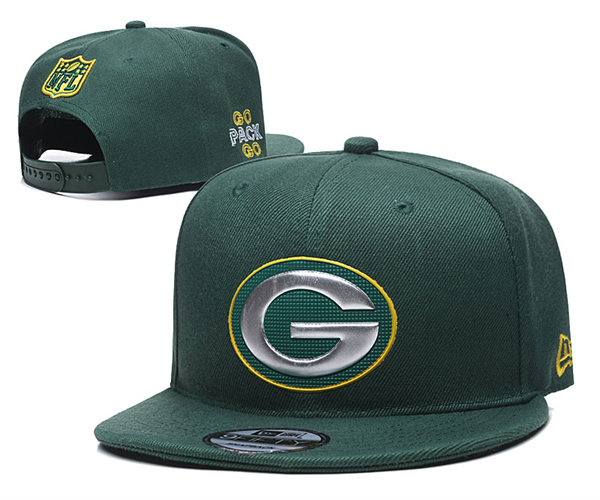 NFL Green Bay Packers Embroidered Green Snapback Cap YD2310121  (4)