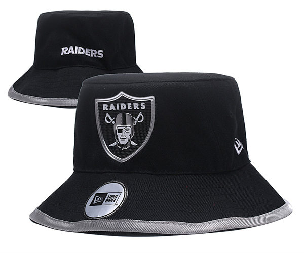 NFL Las Vegas Raiders Embroidered Black Bucket Hat YD2310121  (6)