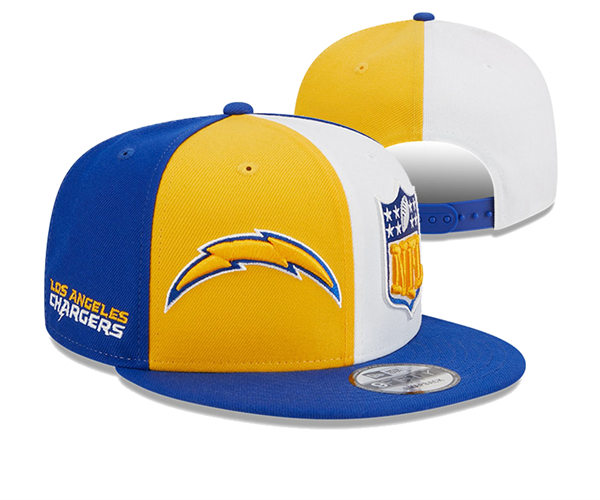 NFL Los Angeles Chargers Embroidered Split Snapback Cap YD2310121  (3)