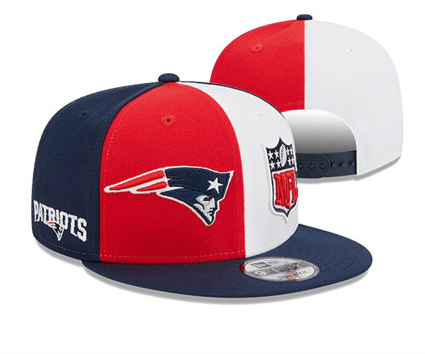 NFL New England Patriots Embroidered Red white Split Snapback Cap YD2310121  (2)