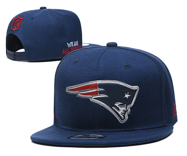 NFL New England Patriots Embroidered Navy Snapback Cap YD2310121  (7)