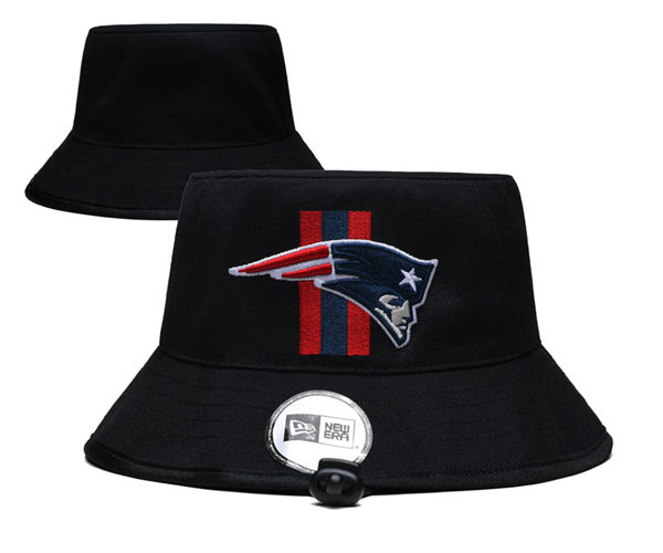 nfl new england patriots embroidered Black Bucket Hat yd2310121 