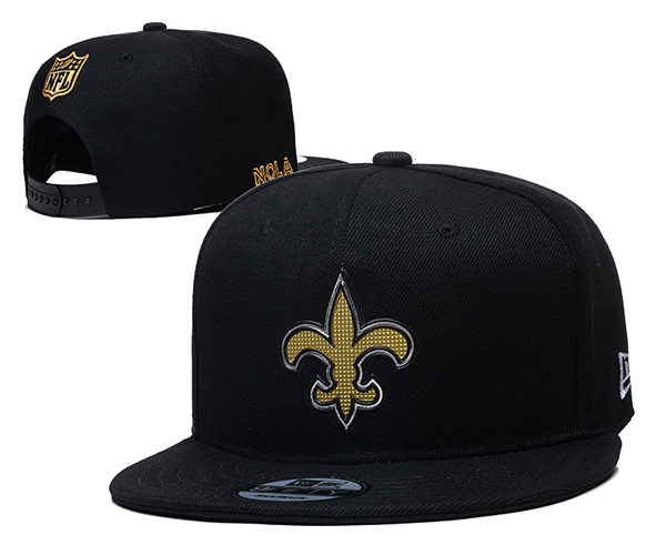 NFL New Orleans Saints Embroidered Black Snapback Cap YD2310121  (1)