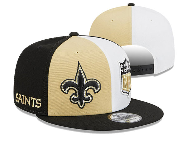 NFL New Orleans Saints Embroidered Split Snapback Cap YD2310121  (3)