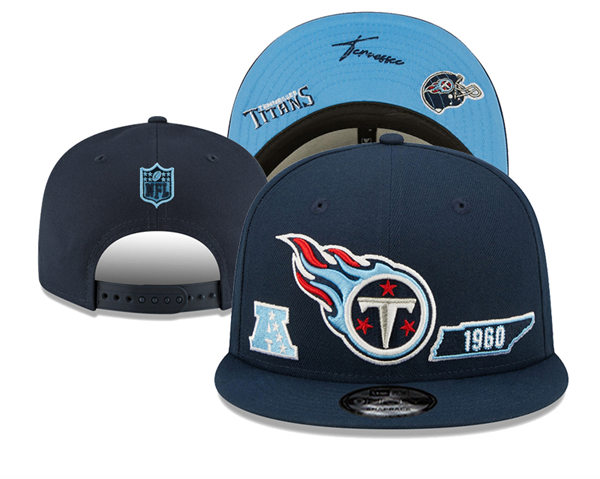 NFL Tennessee Titans Embroidered Navy Snapback Cap YD2310121  (1)