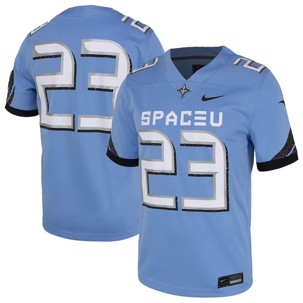 Men's Nike #23 Light Blue UCF Knights 2023 Space Game Football Jersey 