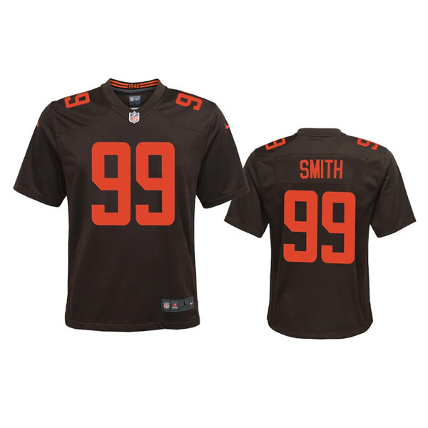 Youth Cleveland Browns #99 Za'Darius Smith Brown Alternate Limited Jersey
