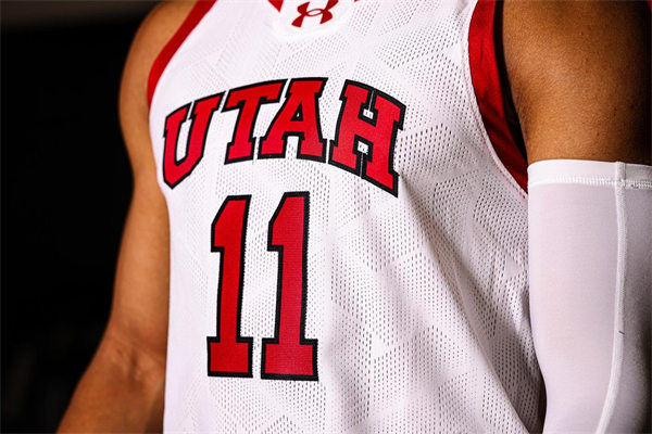 Mens Youth Utah Utes #11 wilguens exacte jr. 2023-24 White College Basketball Game Jersey