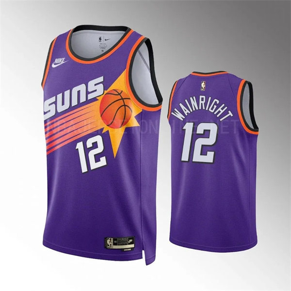 Mens Phoenix Suns #12 Ish Wainright Nike Purple Classic Edition Swingman Jersey