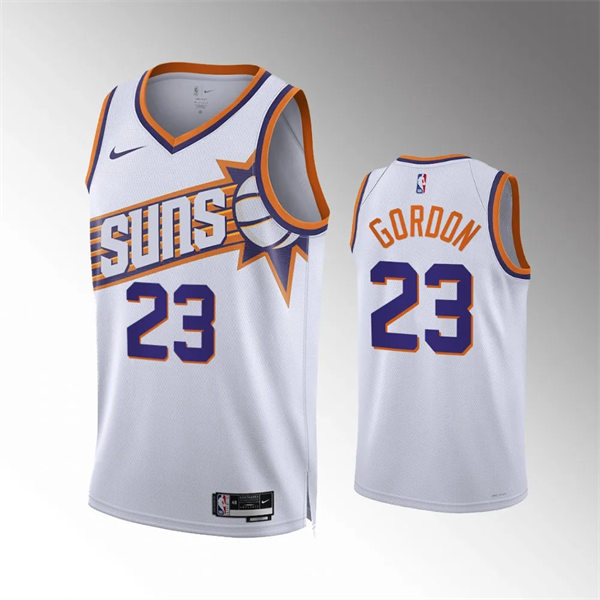 Mens Phoenix Suns #23 Eric Gordon 2023-24 White Association Edition Jersey