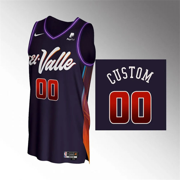 Mens Youth Phoenix Suns Custom 2023-24 El Valle City Edition Jersey