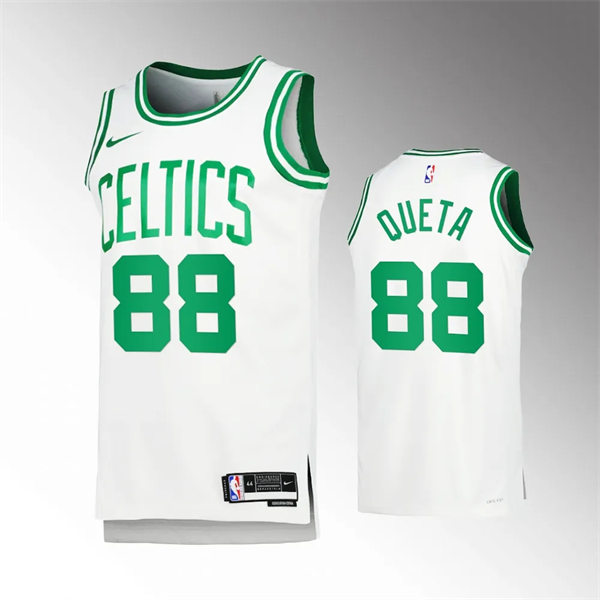 Mens Boston Celtics #88 Neemias Queta White Association Edition Swingman Jersey