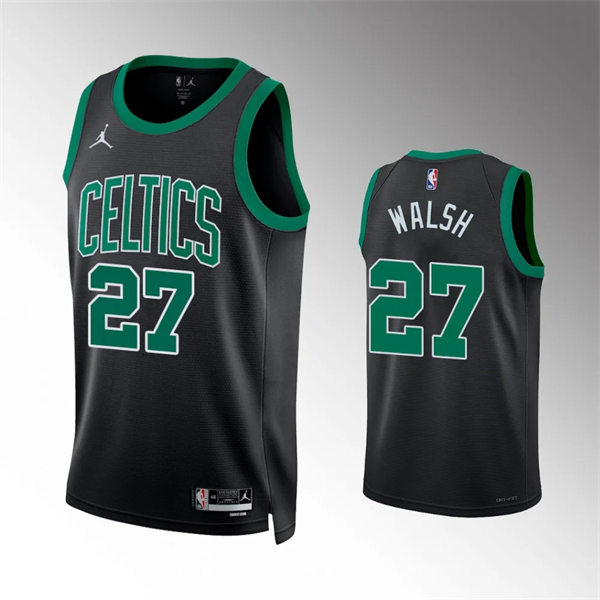Mens Boston Celtics #27 Jordan Walsh Black Statement Edition Jersey