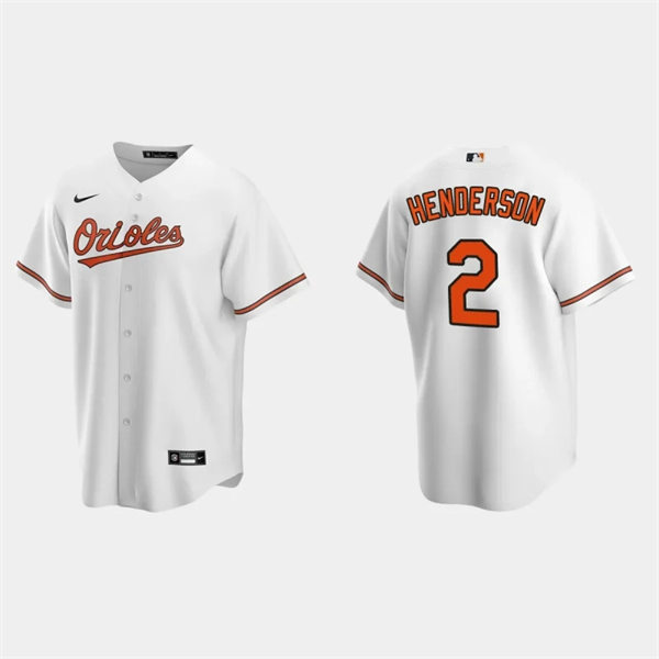 Youth Baltimore Orioles #2 Gunnar Henderson Nike Home White Jersey