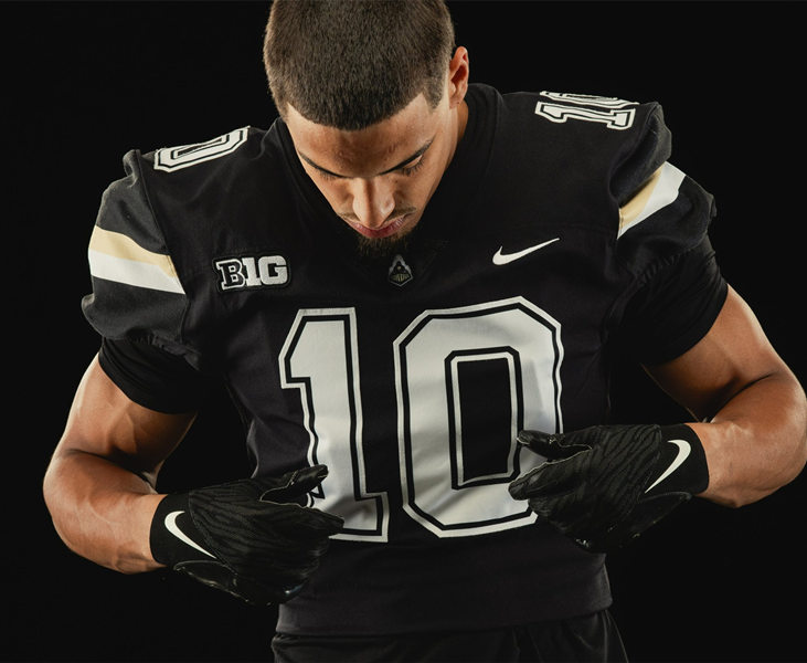 Men's Youth Purdue Boilermakers Custom Nike Black 2023 Retro Football Jersey