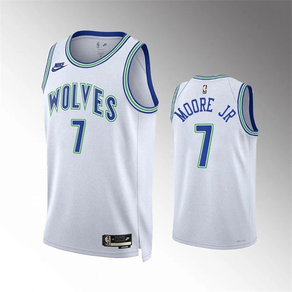 Men's Minnesota Timberwolves #7 Wendell Moore Jr. 2023-24 Classic Edition Jersey - White