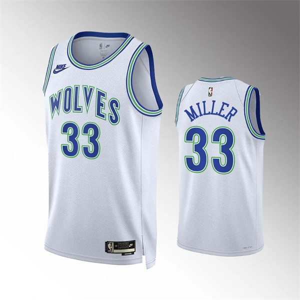 Men's Minnesota Timberwolves #33 Leonard Miller 2023-24 Classic Edition Jersey - White