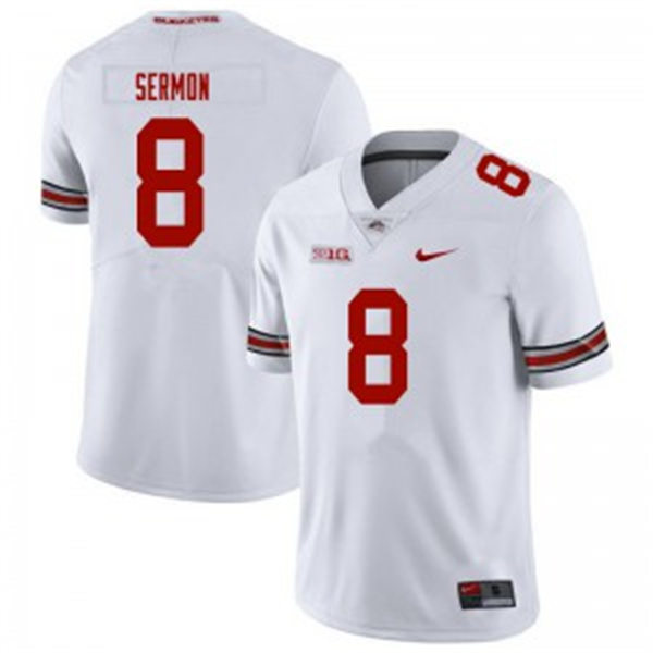 Mens Youth Ohio State Buckeyes #8 Cade Stover  White College Football Game Jersey
