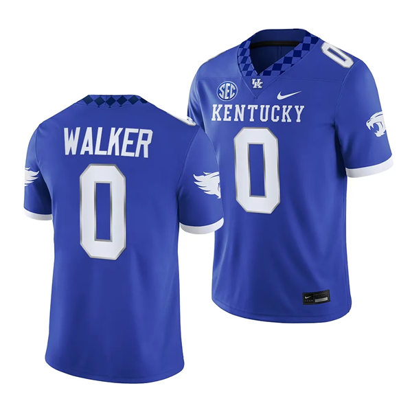 Mens Youth Kentucky Wildcats #0 Deone Walker 2023 Royal Football Game Jersey