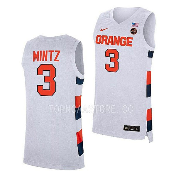 Mens Youth Syracuse Orange #3 Judah Mintz Nike 2023 White College Basketball Game Jersey