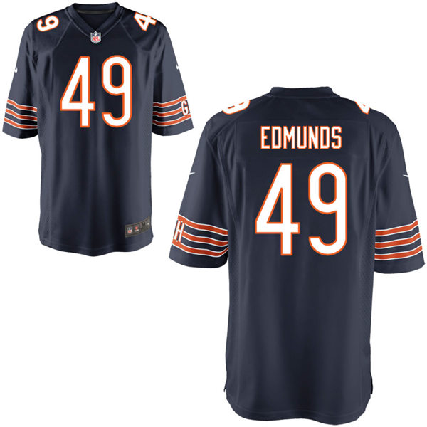 Mens Chicago Bears #49 Tremaine Edmunds  Nike Navy Vapor F.U.S.E. Limited Jersey