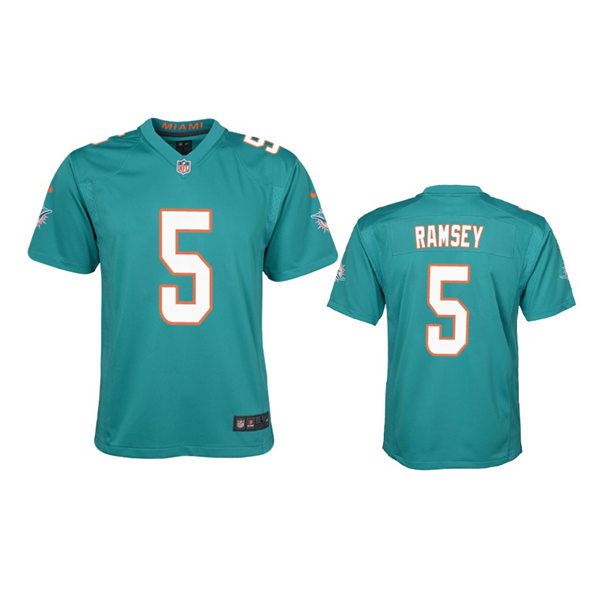 Youth Miami Dolphins #5 Jalen Ramsey Nike Aqua Limited Jersey