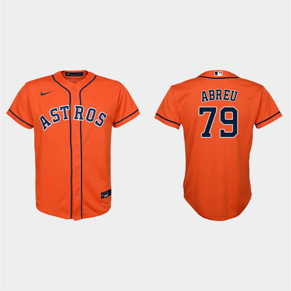 Youth Houston Astros #79 Jose Abreu Nike Orange Alternate Jersey