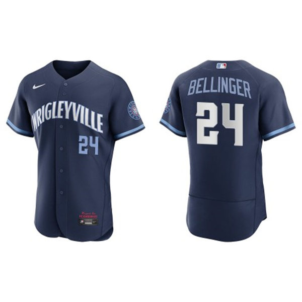 Mens Chicago Cubs #24 Cody Bellinger Nike Navy City Connect Jersey