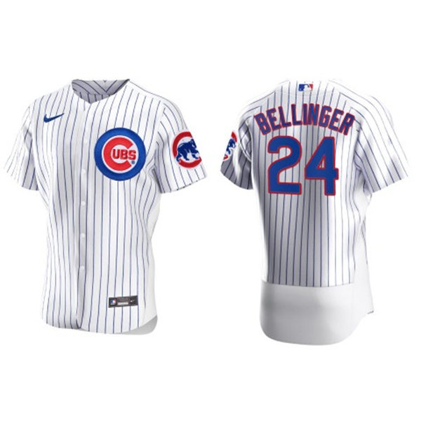 Mens Chicago Cubs #24 Cody Bellinger Nike White Home FlexBase Player Jersey
