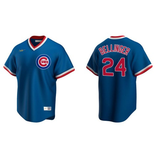Mens Chicago Cubs #24 Cody Bellinger Nike Royal Pullover Cooperstown Jersey