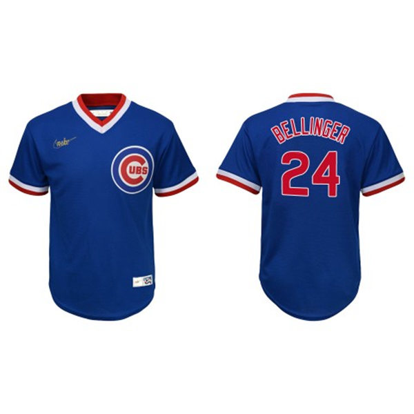 Youth Chicago Cubs #24 Cody Bellinger Nike Royal Pullover Cooperstown Jersey