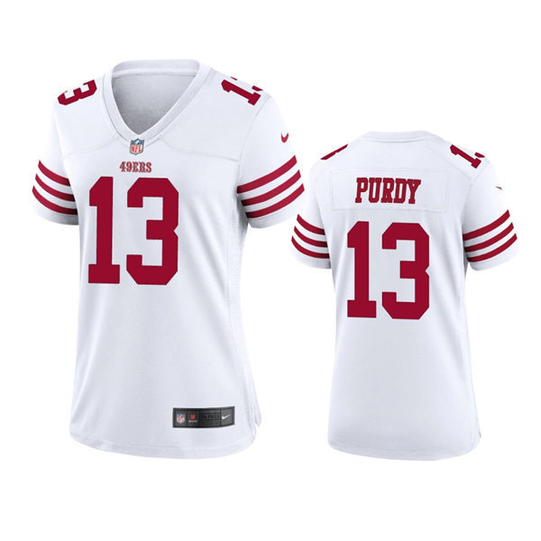 Womens San Francisco 49ers #13 Brock Purdy Nike White Limited Jersey