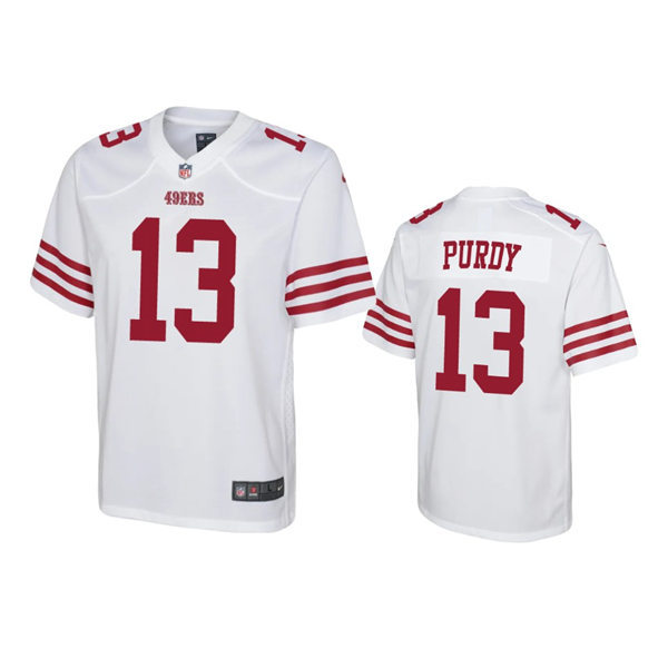 Youth San Francisco 49ers #13 Brock Purdy Nike White Vapor F.U.S.E. Limited Jersey