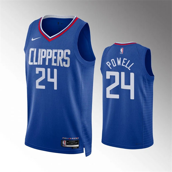 Mens Los Angeles Clippers #24 Norman Powell Nike Royal Icon Edition Jersey