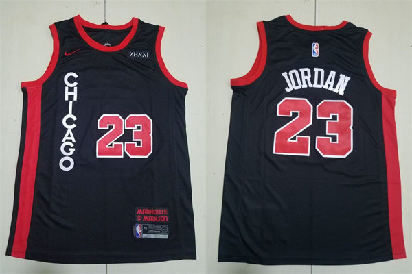 Mens Chicago Bulls #23 Michael Jordan Black 2023-24 City Edition Swingman Jersey