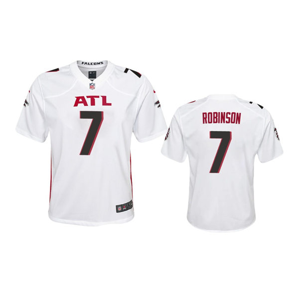 Youth Atlanta Falcons #7 Bijan Robinson White Limited Jersey