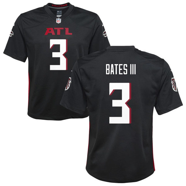 Youth Atlanta Falcons #3 Jessie Bates III Black Limited Jersey
