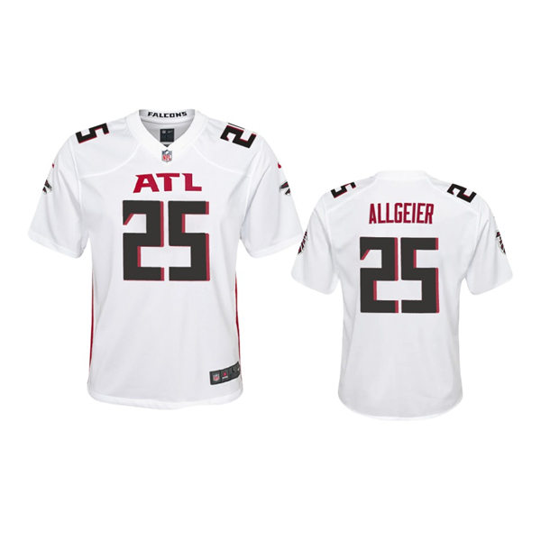 Youth Atlanta Falcons #25 Tyler Allgeier White Limited Jersey