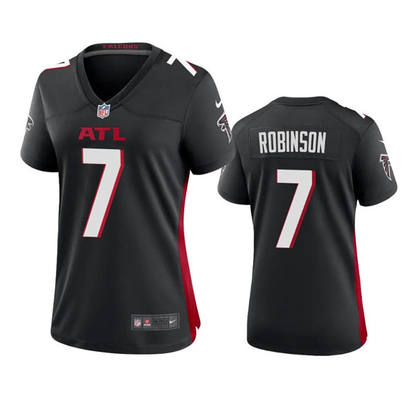 Womens Atlanta Falcons #7 Bijan Robinson Black Limited Jersey