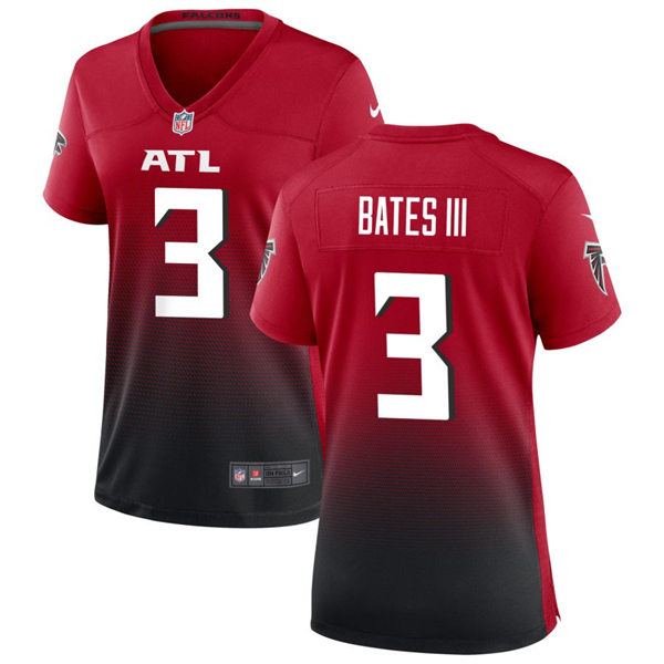 Women's Atlanta Falcons #3 Jessie Bates III Red Alternate Limited Jersey