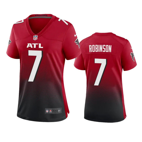 Womens Atlanta Falcons #7 Bijan Robinson Red Alternate Limited Jersey