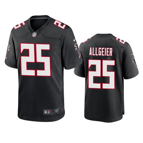 Men's Atlanta Falcons #25 Tyler Allgeier Nike Black Throwback Limited Jersey