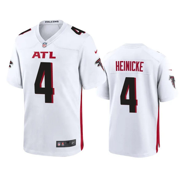 Men's Atlanta Falcons #4 Taylor Heinicke Nike White Vapor Limited Jersey(1)